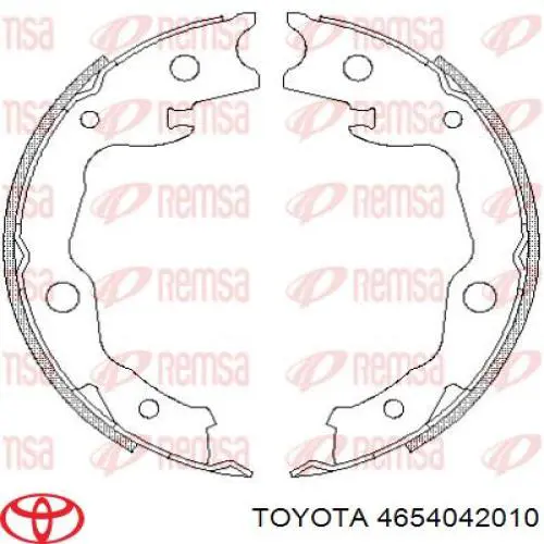 Купити 4654042010 Toyota Гальмівні колодки гальма стоянки