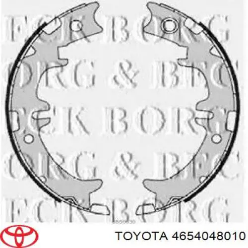 4654048010 Toyota колодки ручника/стоянкового гальма