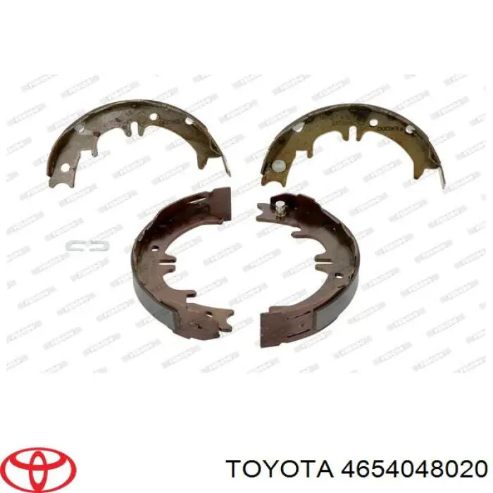 4654048020 Toyota Колодки ручника/ стояночного тормоза