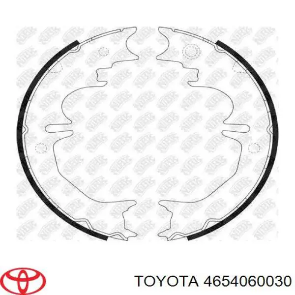 4654060030 Toyota Гальмівні колодки ручника