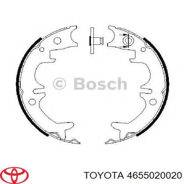 Колодки ручника/стоянкового гальма 4655020020 Toyota