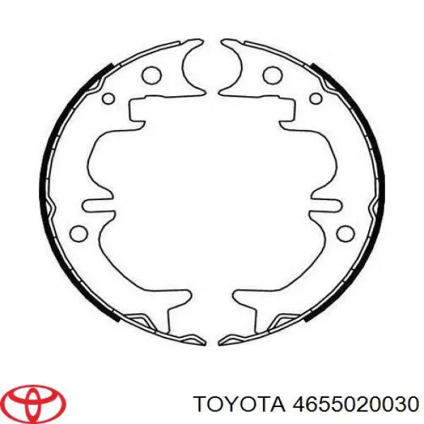 Колодки ручника/стоянкового гальма 4655020030 Toyota