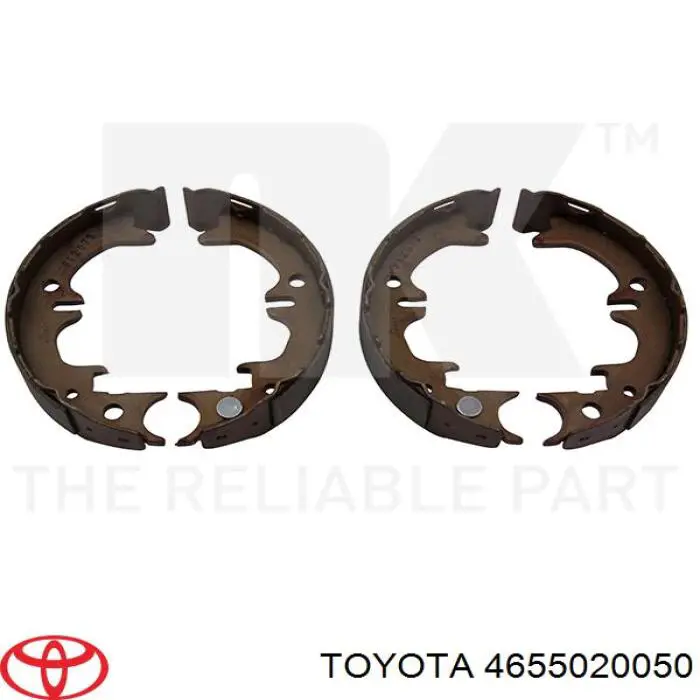 4655020050 Toyota колодки ручника/стоянкового гальма