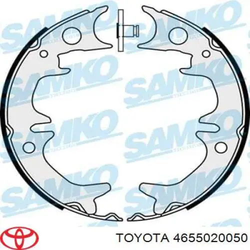 Колодки ручника / стоянкового гальма Toyota 4655020050 ціна, від 25.75 USD