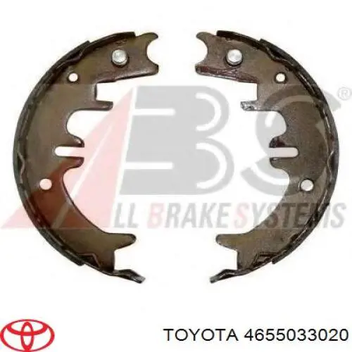 4655033020 Toyota колодки ручника/стоянкового гальма