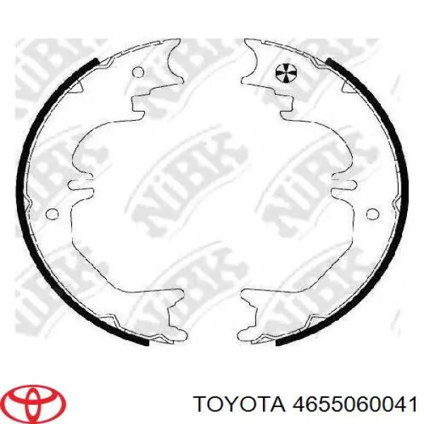 4655060041 Toyota колодки ручника/стоянкового гальма
