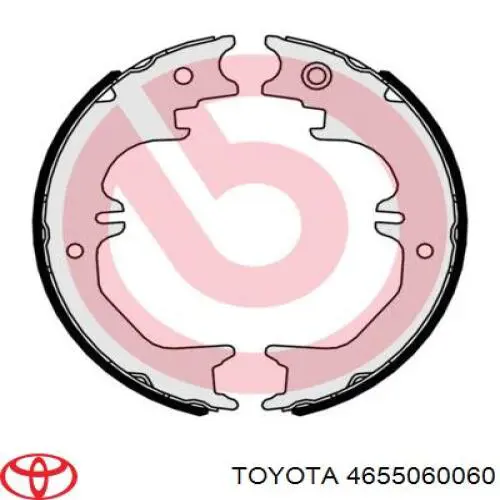 Колодки ручника / стоянкового гальма Toyota 4655060060 ціна, від 26.02 USD