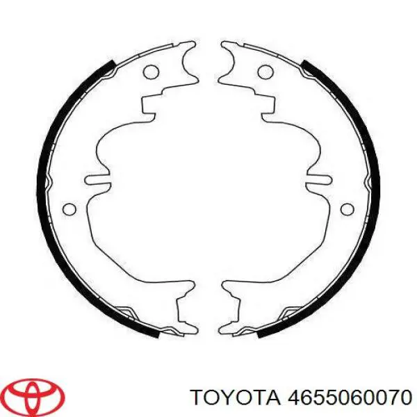 Купити 4655060070 Toyota Гальмівні колодки гальма стоянки