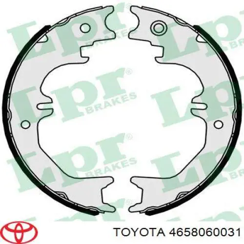 Колодки ручника/стоянкового гальма 4658060031 Toyota