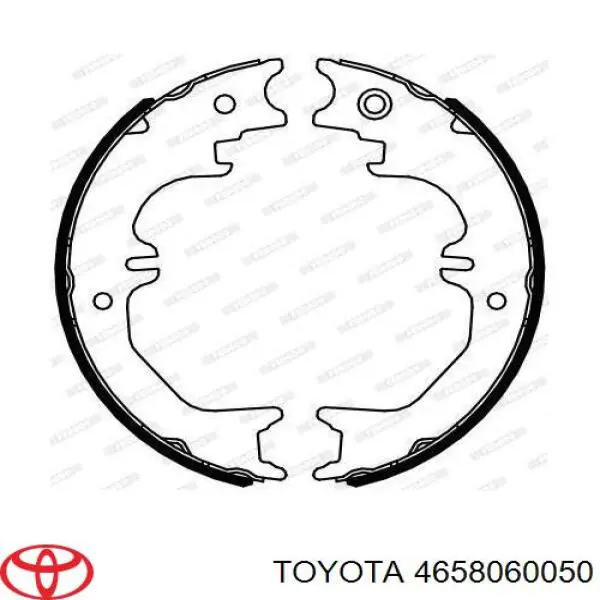 4658060050 Toyota колодки ручника/стоянкового гальма