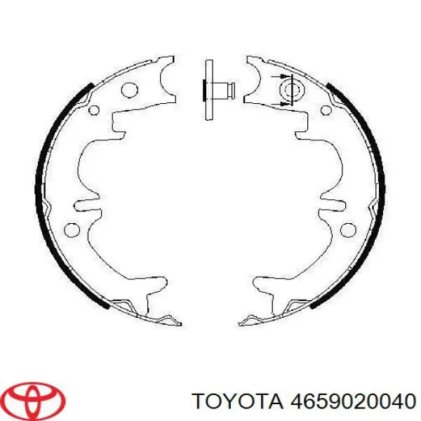 Колодки ручника 4659020040 Toyota