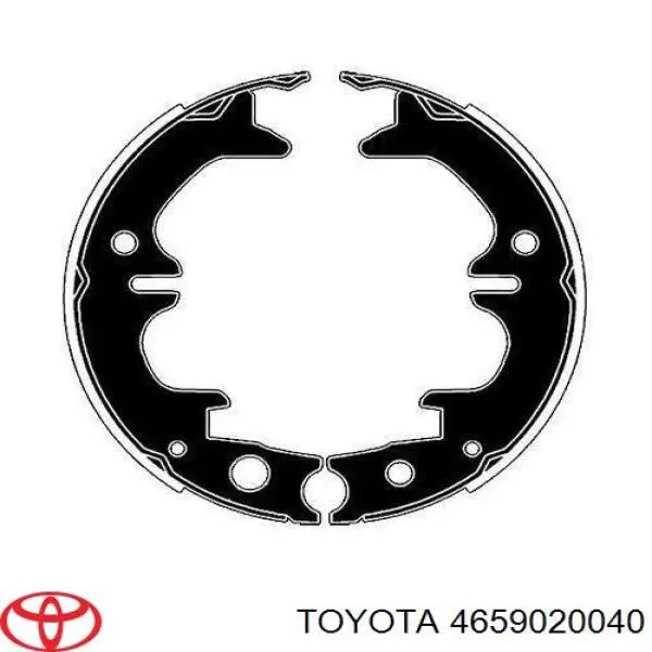 4659020040 Toyota Гальмівні колодки ручника