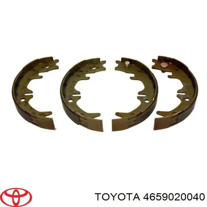 Колодки ручника / стоянкового гальма Toyota 4659020040 ціна, від 20.75 USD
