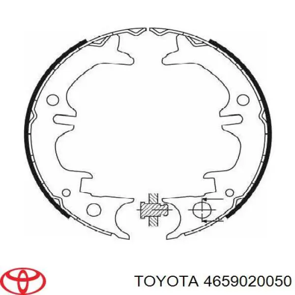 Колодки ручника/стоянкового гальма 4659020050 Toyota