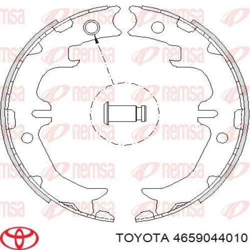 Колодки ручника 4659044010 Toyota