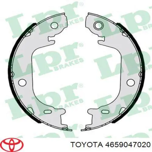 Колодки ручника/стоянкового гальма 4655047010 Toyota