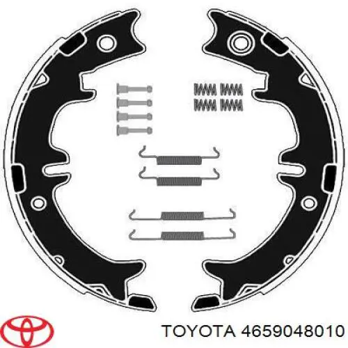 Колодки ручника / стоянкового гальма Toyota 4659048010 ціна, від 14.98 USD