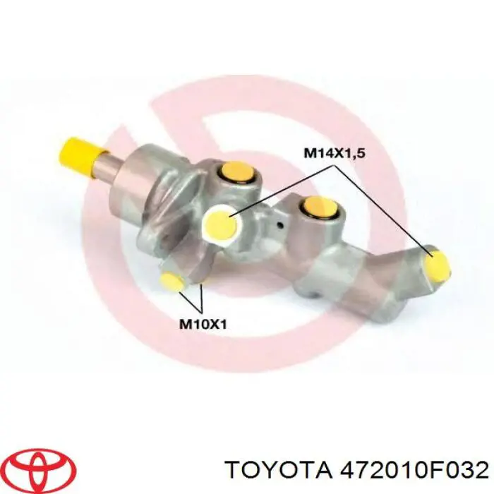 Циліндр головний гальма (Гідротормоз) Toyota 472010F032 ціна, від 65.11 USD
