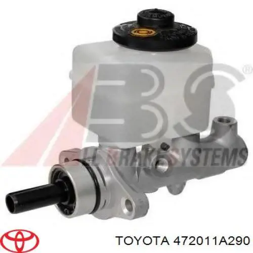 Циліндр головний гальма (Гідротормоз) Toyota 472011A290 ціна, від 182.47 USD