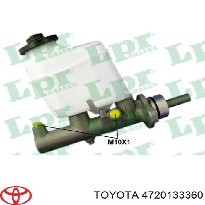 Циліндр головний гальма (Гідротормоз) Toyota 4720133360 ціна, від 61.09 USD