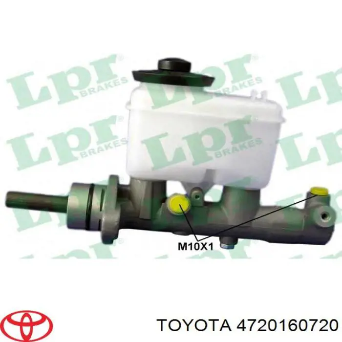 Циліндр головний гальма (Гідротормоз) Toyota 4720160720 ціна, від 240.72 USD