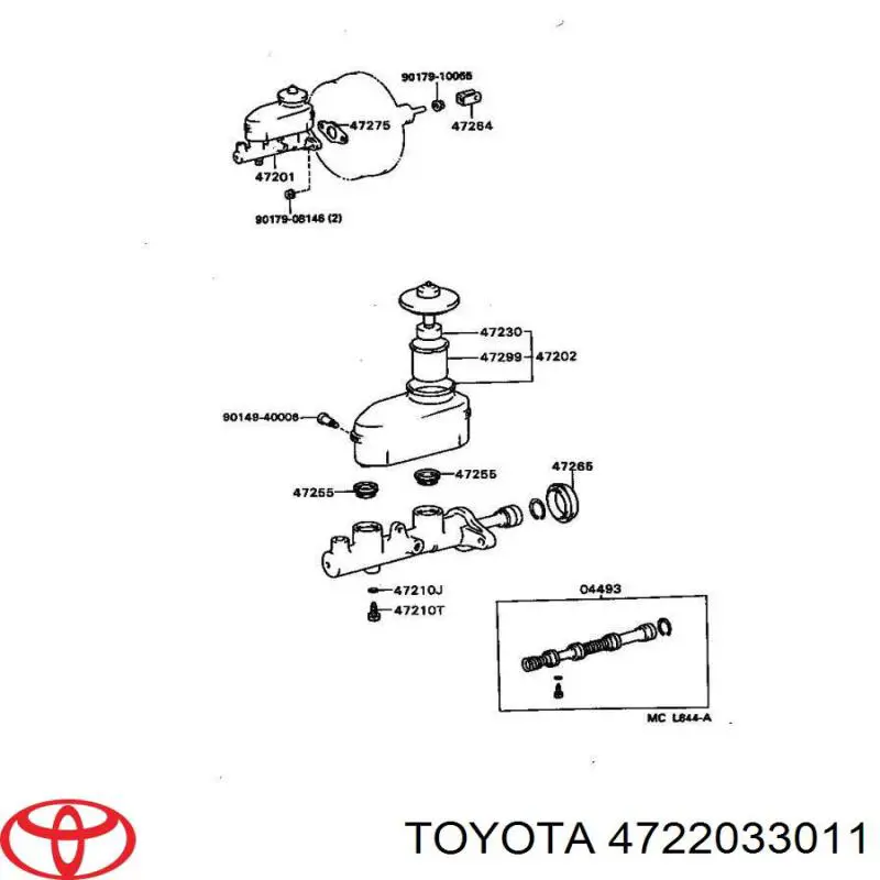 Бачок ГГЦ Toyota 4722033011 ціна, від 12.67 USD