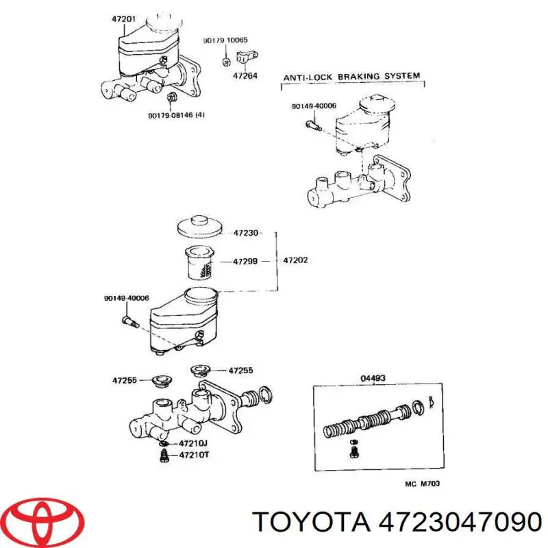  Кришка бачка головного гальмівного циліндру Toyota Avalon 