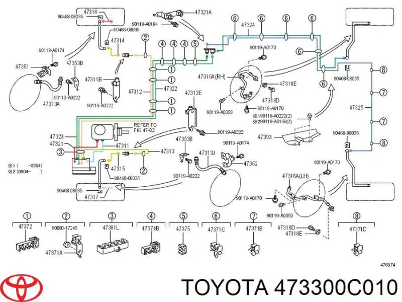  Toyota 473300C010 ціна, від 21.54 USD