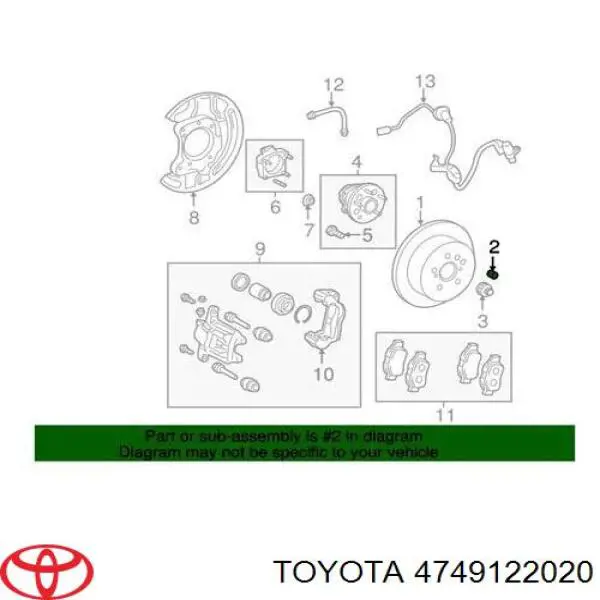 Прокладка адаптера маслянного фільтра Toyota 4749122020 ціна, від 1.90 USD