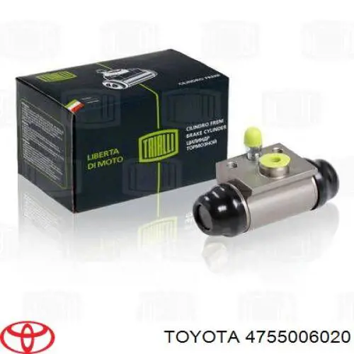 4755006020 Toyota Циліндр гальмівний колісний/робітник, задній