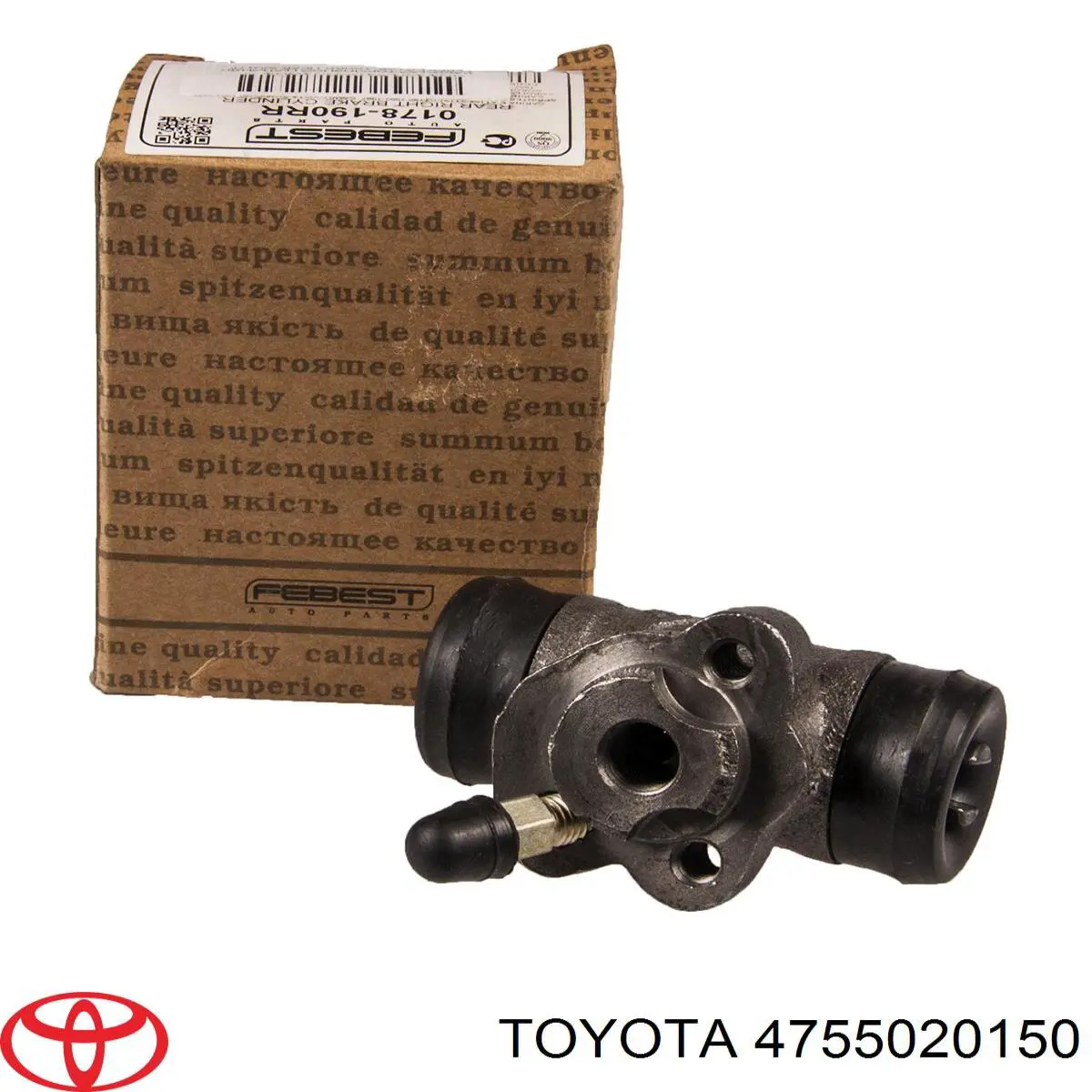 Циліндр гальмівний колісний/робітник, задній 4755020150 Toyota