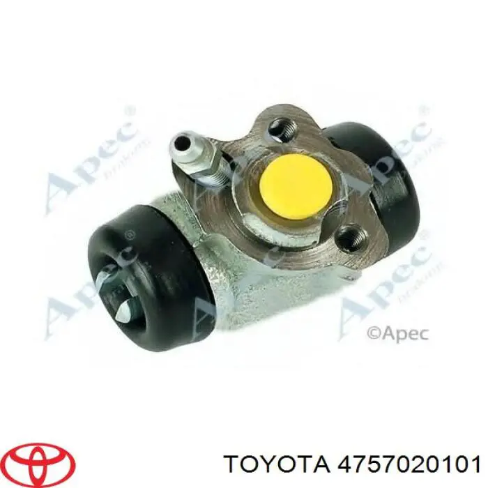 4757020101 Toyota Циліндр гальмівний колісний/робітник, задній