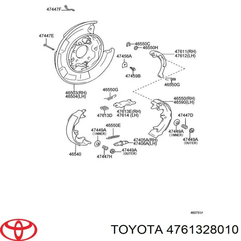  4761328010 Toyota