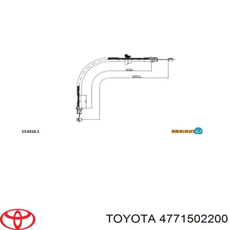 4771502200 Toyota Втулка напрямна гальмівного супорта