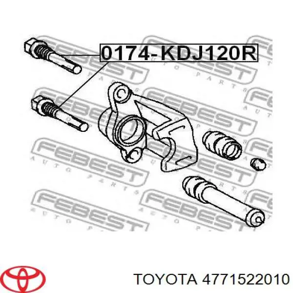 4771522010 Toyota направляюча супорту заднього