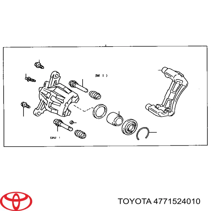 Направляюча супорту переднього Toyota 4771524010 ціна, від 7.60 USD