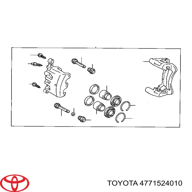 4771524010 Toyota направляюча супорту переднього