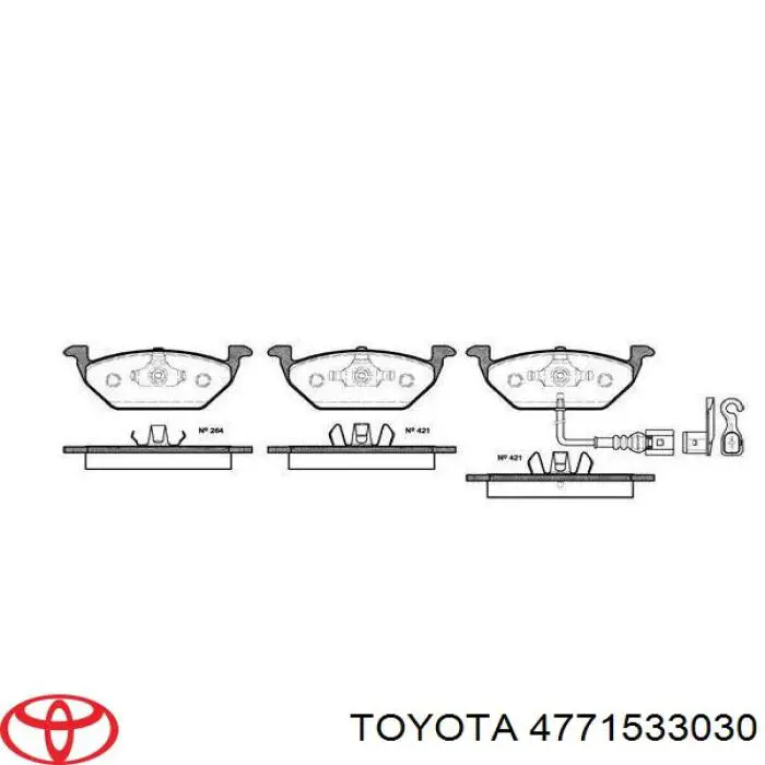 Купити 4771533030 Toyota Направляюча супорту переднього, нижня