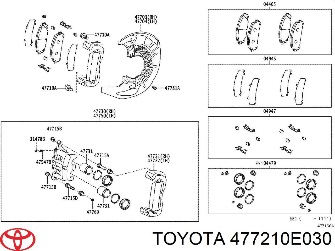  Toyota 477210E030 ціна, від 116.06 USD