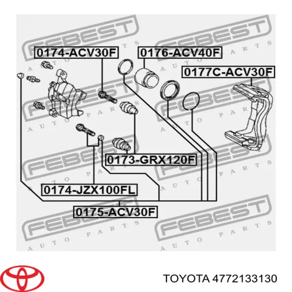 Скоба супорта переднього NTY HZPTY018A