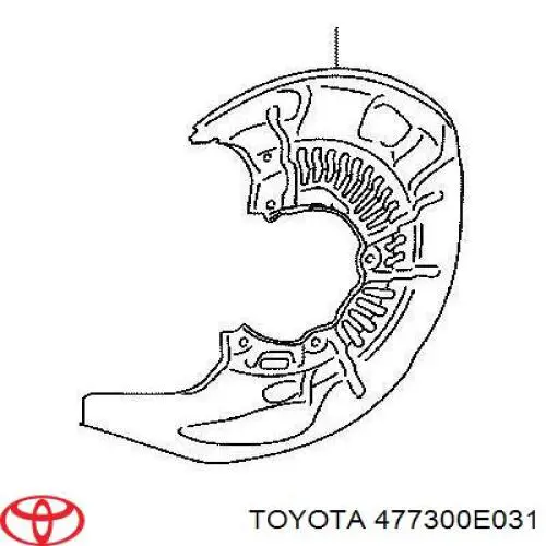 Супорт гальмівний передній правий Toyota 477300E031 ціна, від 81.08 USD