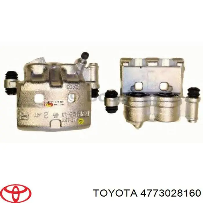 4775012290 Toyota Супорт гальмівний передній правий