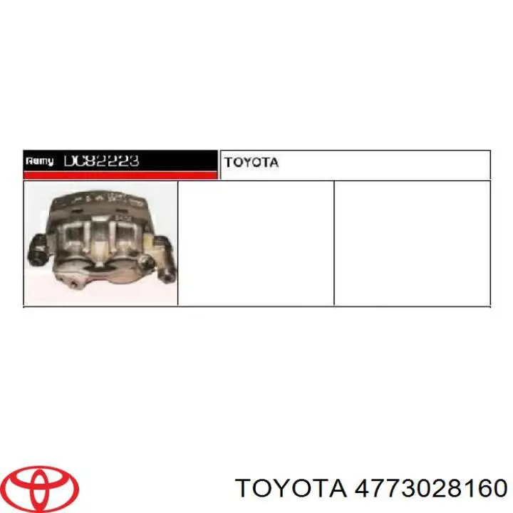 Супорт гальмівний передній правий Toyota 4775012290 ціна, від  USD