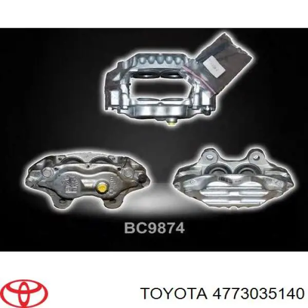 4773035140 Toyota Супорт гальмівний передній правий