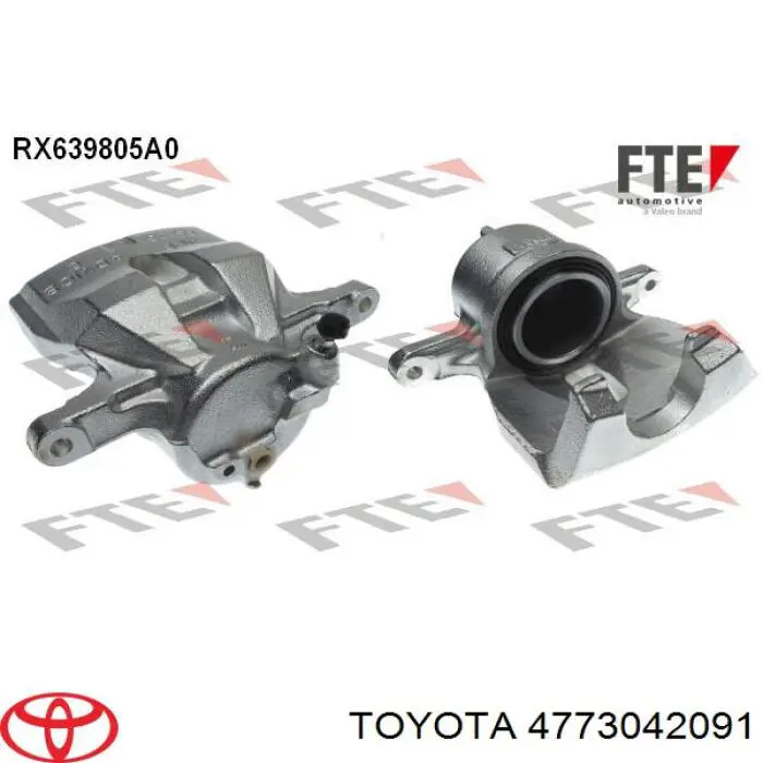 Супорт гальмівний передній правий Toyota 4773042091 ціна, від 35.39 USD