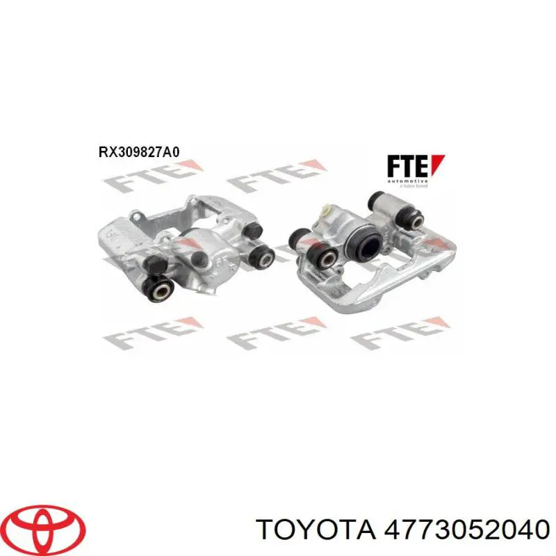 4773052041 Toyota Супорт гальмівний задній правий