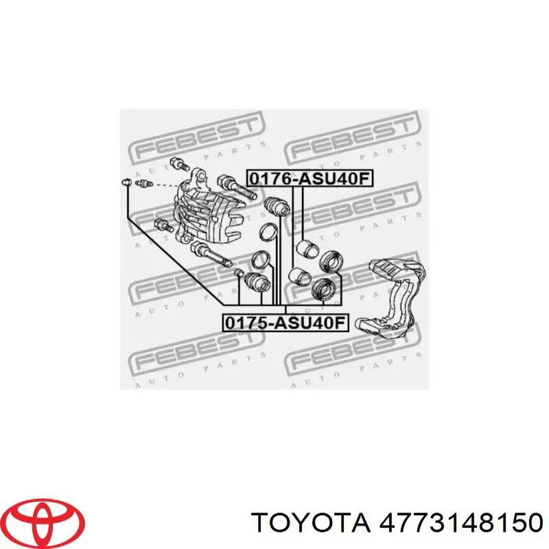 Поршень супорта гальмівного, переднього Toyota 4773148150 ціна, від 617.14 UAH