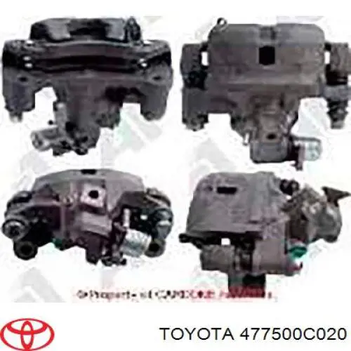 477500C022 Toyota Супорт гальмівний, передній, лівий