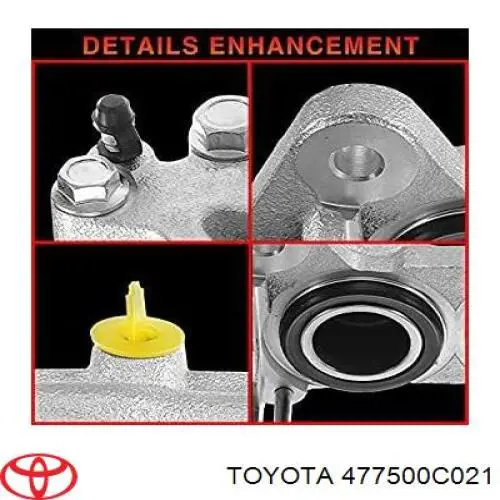 Купити 477500C020 Toyota Супорт гальмівний передній лівий