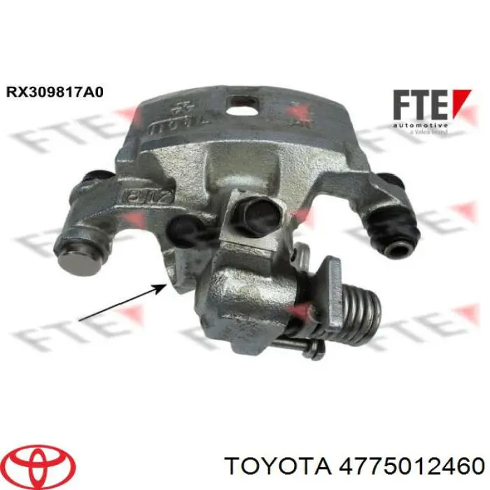 Купити 4775012460 Toyota Супорт задній лівий